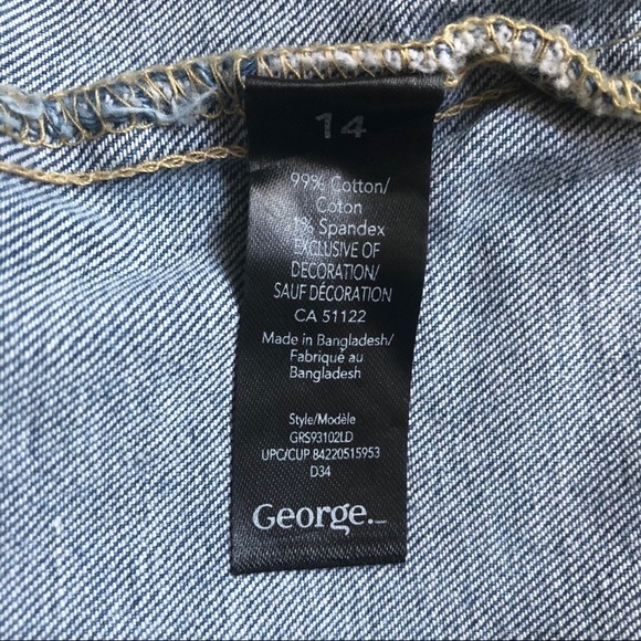 🎄George Jean skirt floral details SZ 14 NWT - Picture 7 of 10